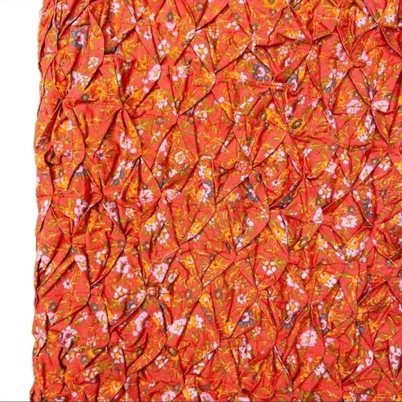 Free PEOPLE NWT Petunia Backless Floral Mini Dress Size Small in Poppy Combo - Picture 8 of 15